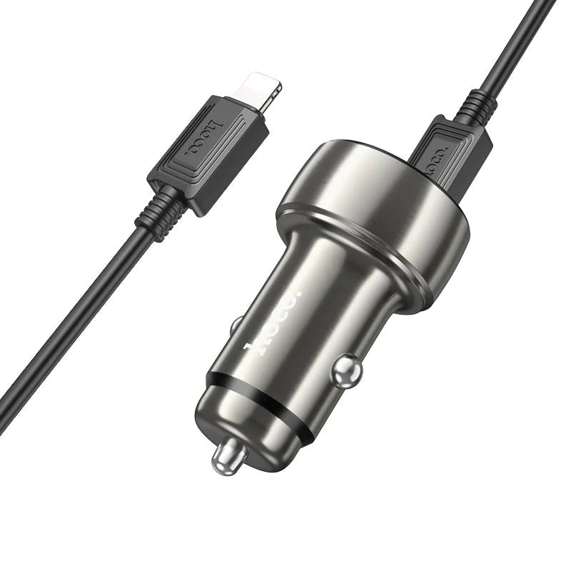 Hoco 48W USB-C + USB Port Car Charger Fast Charge Z50 Hoco 48W USB-C + USB Port Car Charger Fast Charge Z50